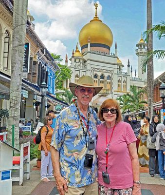 Bill & Susan in Little Arabia in Singapore