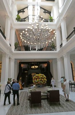 Inside Raffles Hotel, Singapore (1887)