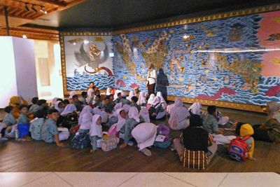 School group inside Museum Indonesia