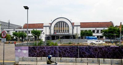 Old Town 'Kota' Train Station in Jakarta was originally built in 1887 but rebuilt in 1929