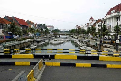 Kali Besar is a canal area of Jakarta's Old City lined with 19th Century buildings