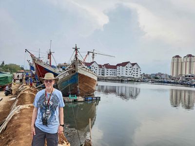 Sunda Kelapa, Indonesia is located at the mouth of the Ciliwung River
