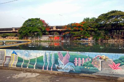One of many canals in Jakarta, Indonesia