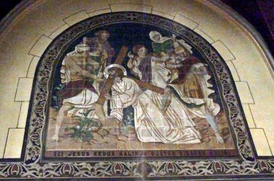 One of twelve Stations of the Cross in Jakarta Cathedral