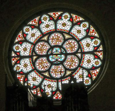 Stained glass in Jakarta Cathedral