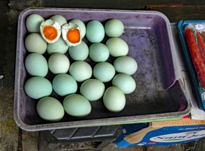 Duck eggs for sale in Chinatown Market, Jakarta