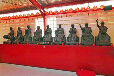 One of 18 altars inside the Vihara Dharma Bhakti to worship gods for different purposes