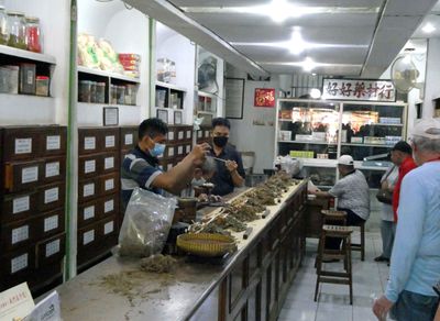 Traditional Chinese Medicine (TCM) store in Jakarta's Chinatown
