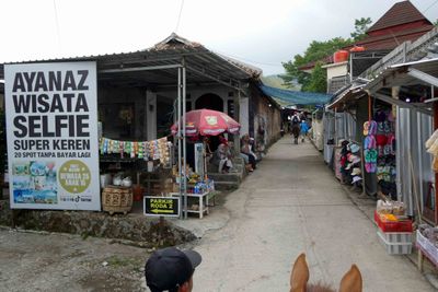 Headed through vendors in Ungaran, Indonesia