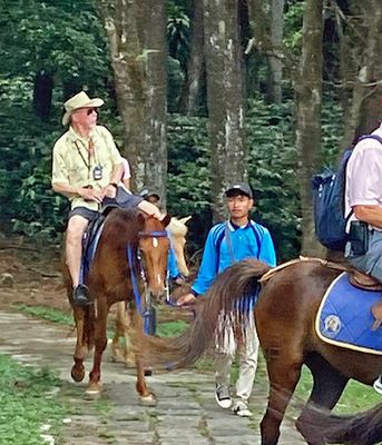 Bill looks a lot more comfortable on this horse than he really was