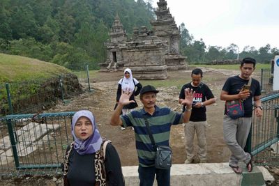 Visitor photo op at Gedong III