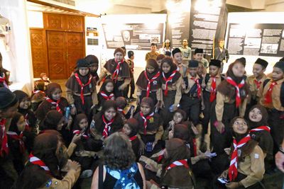 Indonesian Scout Troop in the 10 November Museum