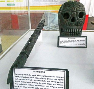 Artifacts from Museum Lambung Mangkurat in Central Kalimantan, Indonesia