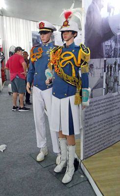 Navy Cadet uniforms from the Navy Museum in Jakarta, Indonesia
