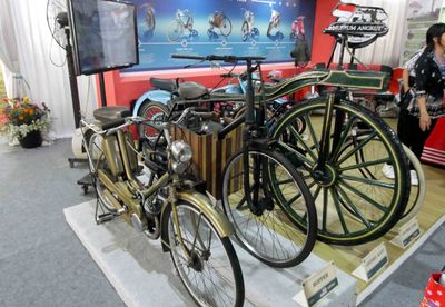 Bicycles from Museum Angkut, a transport museum located in Batu, East Java, Indonesia