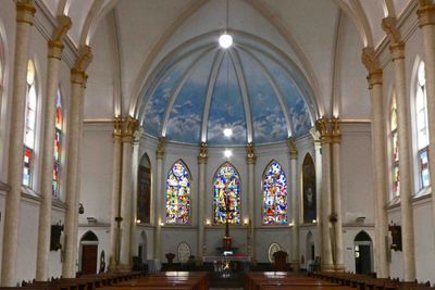 Inside the Birth of Blessed Virgin Mary Church in Surabaya, Indonesia