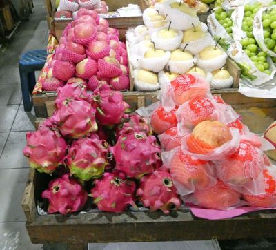 Interesting fruit in Genteng Market in Surabaya