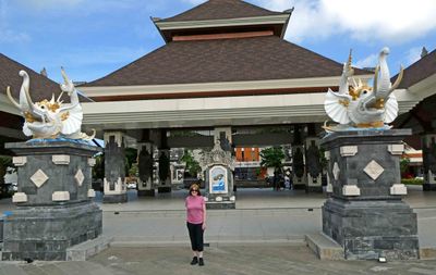 Backside of the pavilion at the Port on Benoa, Bali, Indonesia