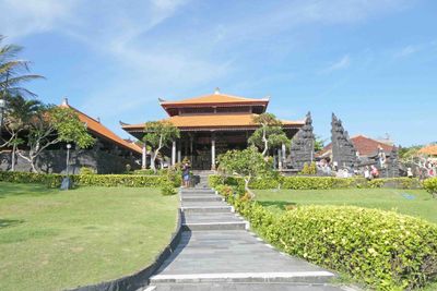 Steps to small temple inside Tanah Lot complex