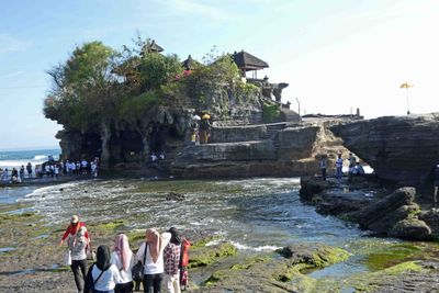 Bill walked down to Tanah Lot temple just as the tide was coming in