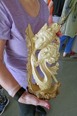 One of the hand-carved pieces at Yana Art Gallery