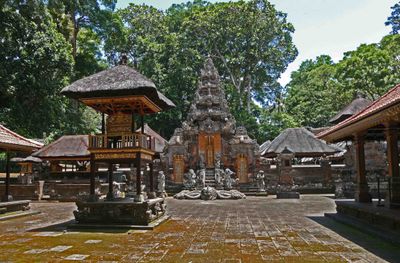 Inside the Main Temple (Great Temple of Shiva) in the Monkey Forest Sanctuary in Ubud
