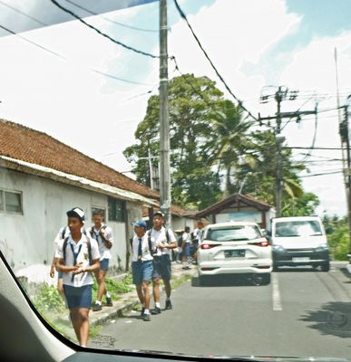 School is out for boys in Ubud, Bali