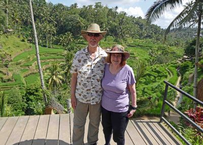 Above Tegalalang rice terrace in Bali