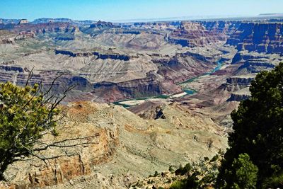 The Colorado River flows for 277 miles through the Grand Canyon