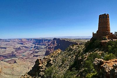 The 70-foot tall Desert View Watchtower was built in 1932