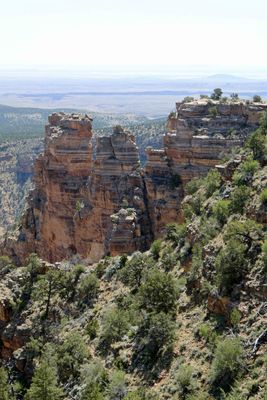 Rock formation at the southeast end of the Grand Canyon