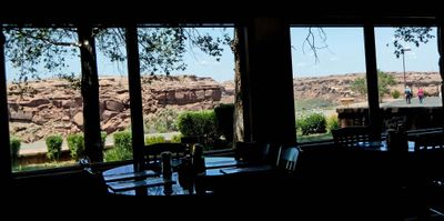 Lunch view of Little Colorado River Gorge from Cameron Trading Post
