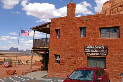 Arriving at Goulding's Trading Post and Lodge in Monument Valley, Utah
