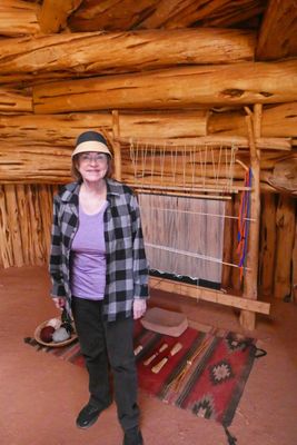 Inside a Navajo Hogan