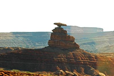 Mexican Hat is a famous landmark along US 163 in Utah