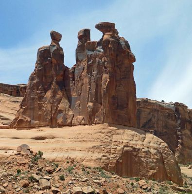 The Three Gossips in Arches National Park