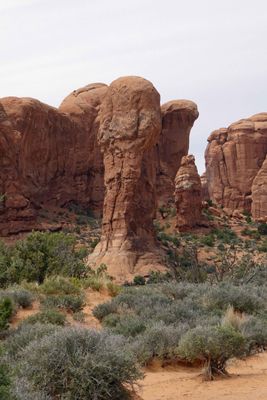 Parade of Elephants viewed from Double Arch Trail in Arches National Park