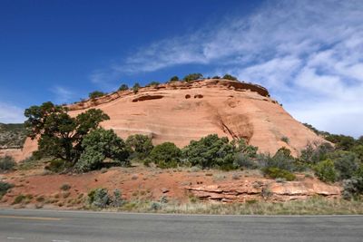 Sandstone mound outside Colorado National Monument Visitors Center