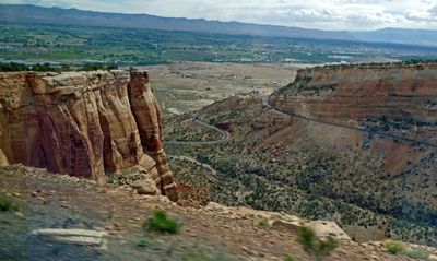Winding road up Colorado National Monument