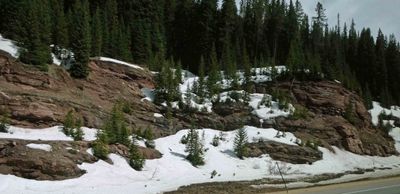 Starting to see more snow as we gain altitude