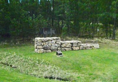 Entering Custer State Park in South Dakota