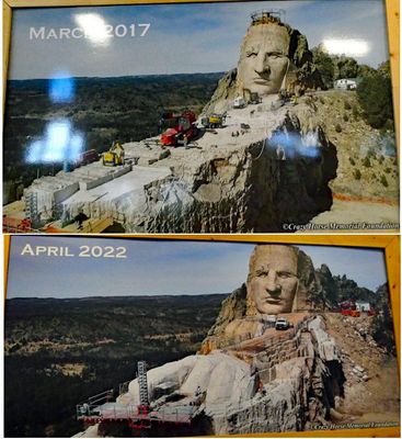Crazy Horse Monument Progress is slow