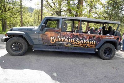 Getting ready for a Buffalo (actually Bison) Safari in Custer State Park