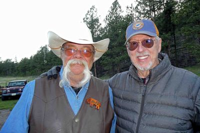 An impressive mustache at Chuck-wagon Dinner