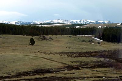 View of the Bighorn Mountain peaks from U.S. Hwy 14