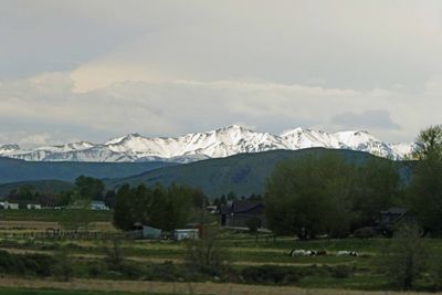View of the Absaroka Mountain Range from outside Cody, Wyoming