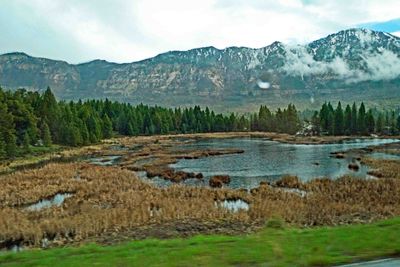 Mountain Lake along Beartooth Hwy in Wyoming