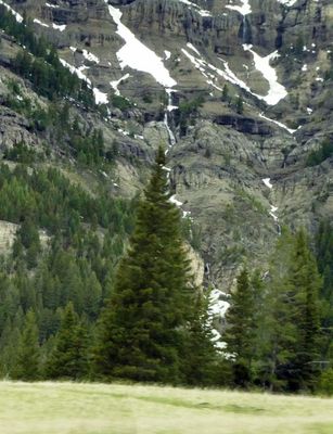 Small waterfall in Yellowstone National Park
