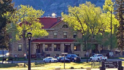 Buildings from Fort Yellowstone are now used for Park Headquarters and employee housing