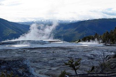 Mammoth Hot Springs Overlook in Yellowstone